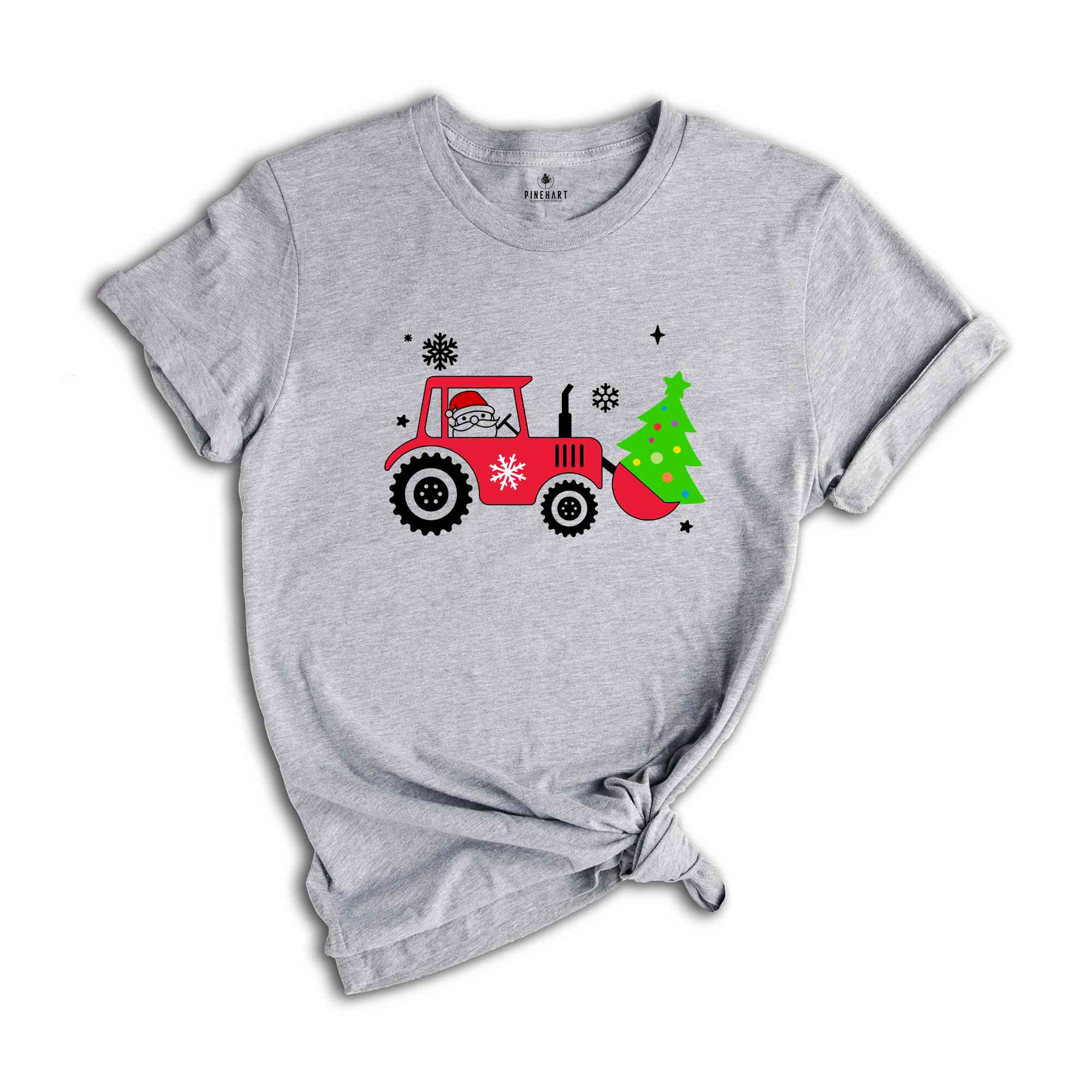 Christmas Farm Tractor Shirt, Christmas Tree T-Shirt, Farmer Tee, Xmas Farmer Costume, Farmer Gift, Xmas Country Shirt