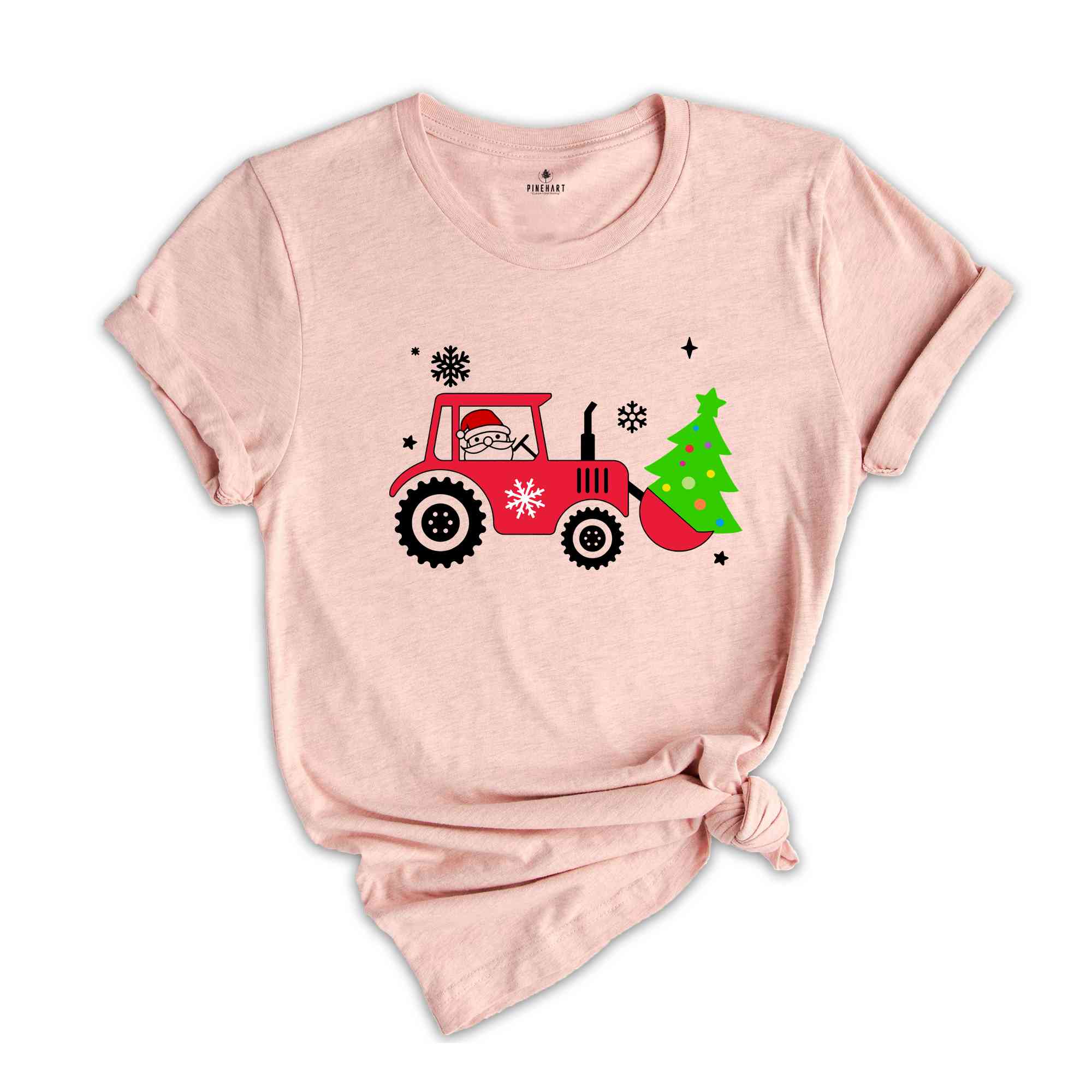 Christmas Farm Tractor Shirt, Christmas Tree T-Shirt, Farmer Tee, Xmas Farmer Costume, Farmer Gift, Xmas Country Shirt