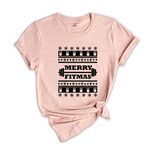 Christmas Fitness Shirt, Christmas Gift, Workout T-Shirt, Funny Christmas Outfit, Christmas Apparel, Christmas Party Tee