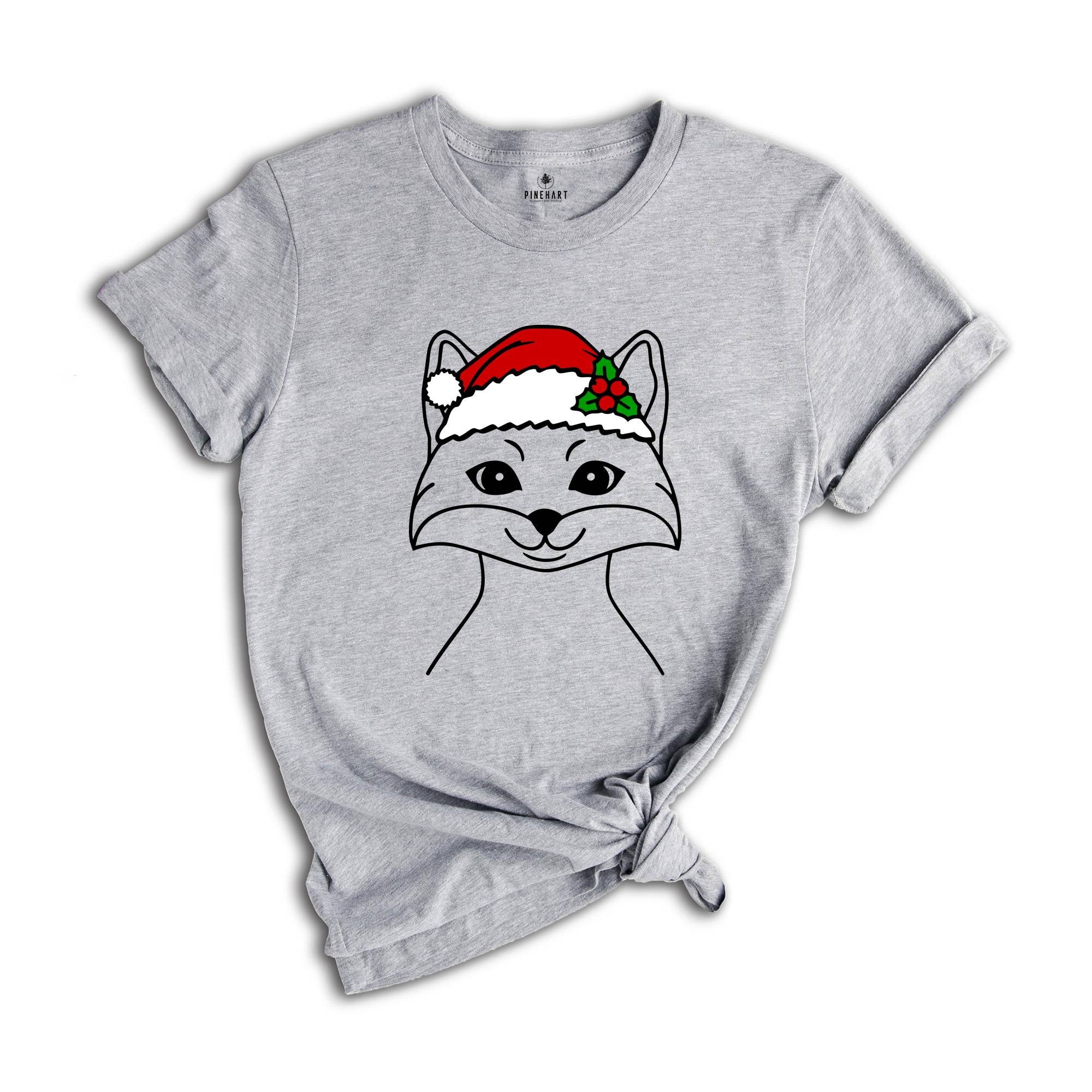 Christmas Fox T-Shirt, Christmas Party Shirt, Fox Apparel, Christmas Fox Pajamas, Fox Lover Shirt, Xmas Outfit
