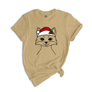 Christmas Fox T-Shirt, Christmas Party Shirt, Fox Apparel, Christmas Fox Pajamas, Fox Lover Shirt, Xmas Outfit