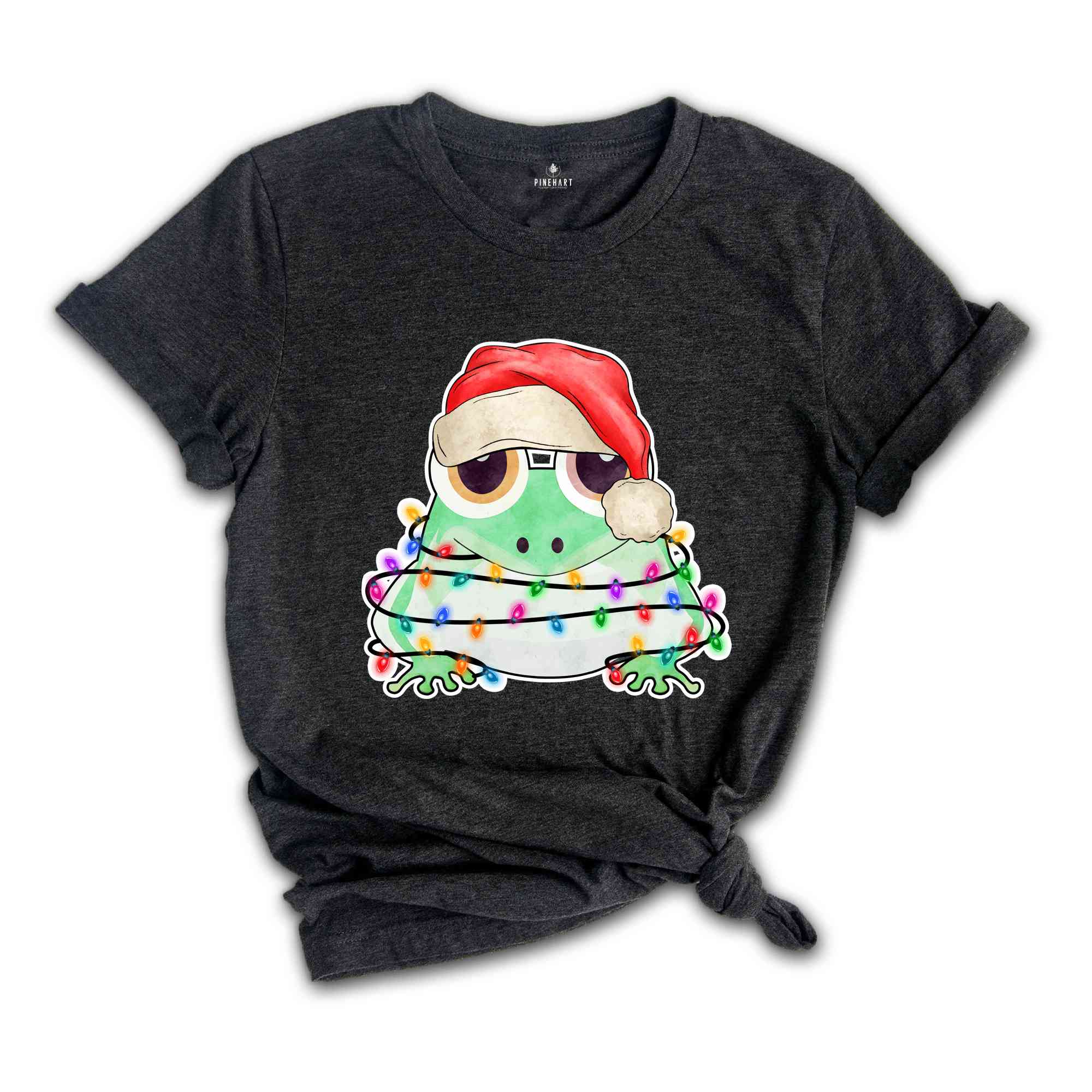 Christmas Frog Shirt, Christmas Lights Shirt, Cute Toad Shirt, Cute Frog Tee, Gift for Sibling, Christmas Sweatshirt