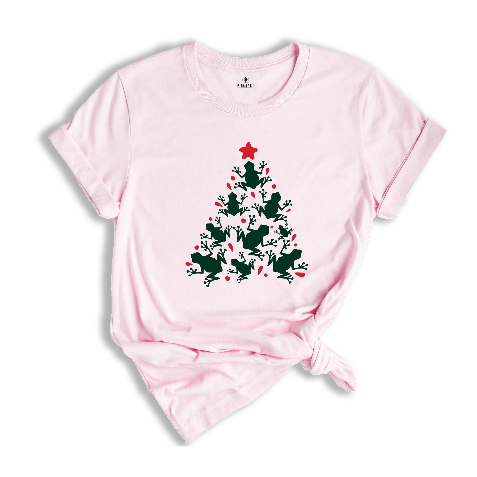 Christmas Frog Tree Shirt, Frog Tree Gift, Christmas Party Tee, Christmas Sweatshirt, Cute Animal Shirt, Christmas Gift