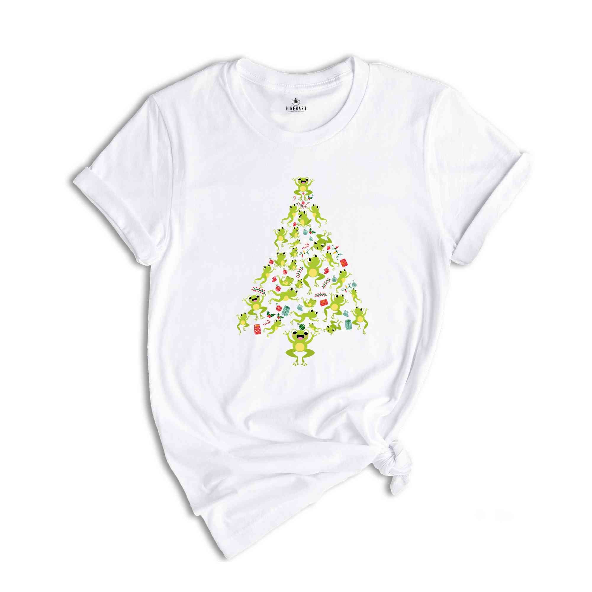Christmas Frog Tree T-Shirt, Funny Frog Christmas Tee, Christmas Tree Gift, Christmas Spirit Shirt, Christmas Costume