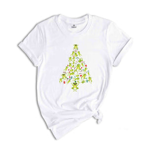 Christmas Frog Tree T-Shirt, Funny Frog Christmas Tee, Christmas Tree Gift, Christmas Spirit Shirt, Christmas Costume