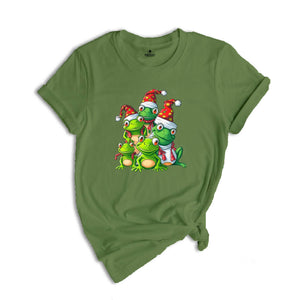 Christmas Frog Tree T-Shirt, Funny Frog Christmas Tee, Christmas Tree Gift, Christmas Spirit Shirt Gift, Christmas Costume
