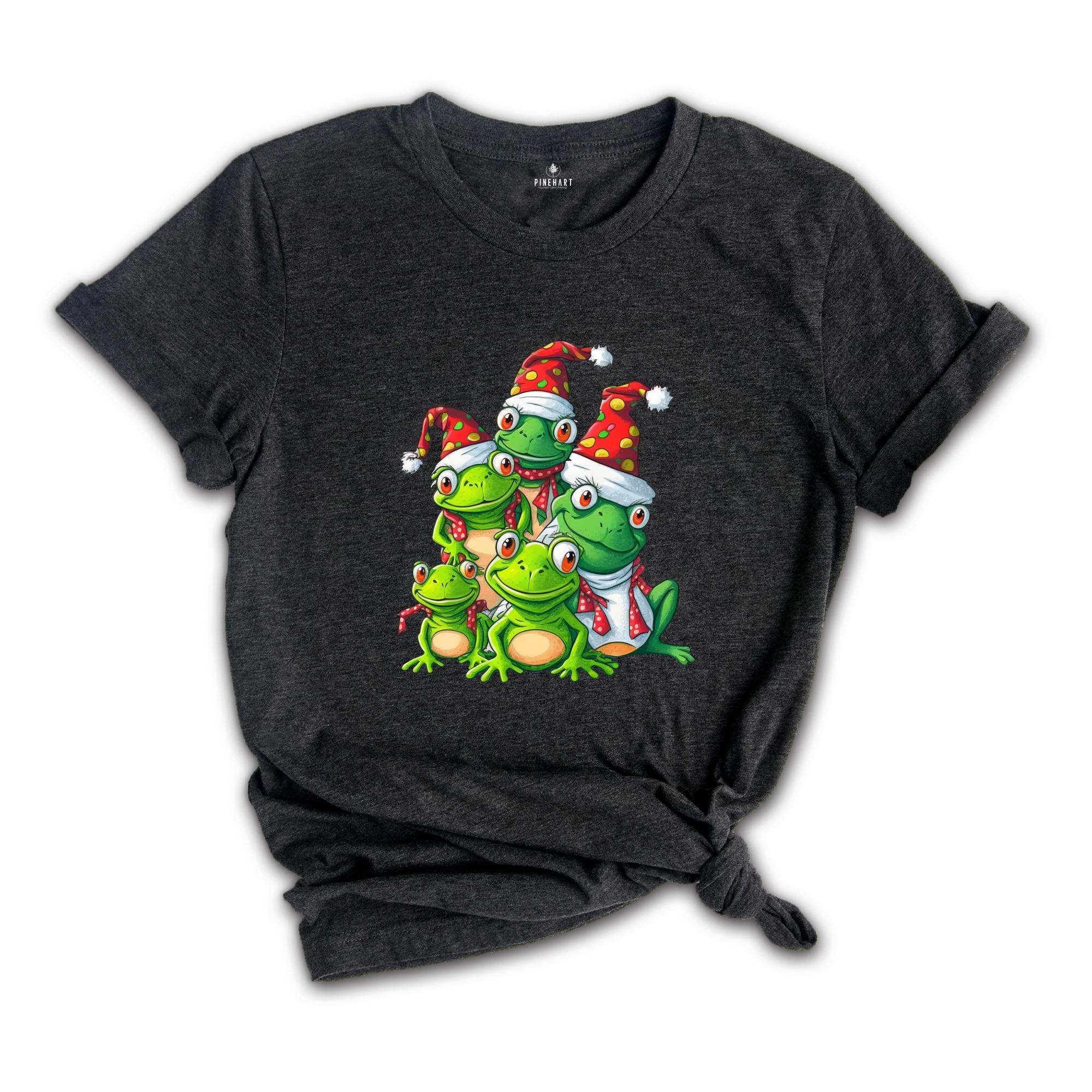 Christmas Frog Tree T-Shirt, Funny Frog Christmas Tee, Christmas Tree Gift, Christmas Spirit Shirt Gift, Christmas Costume