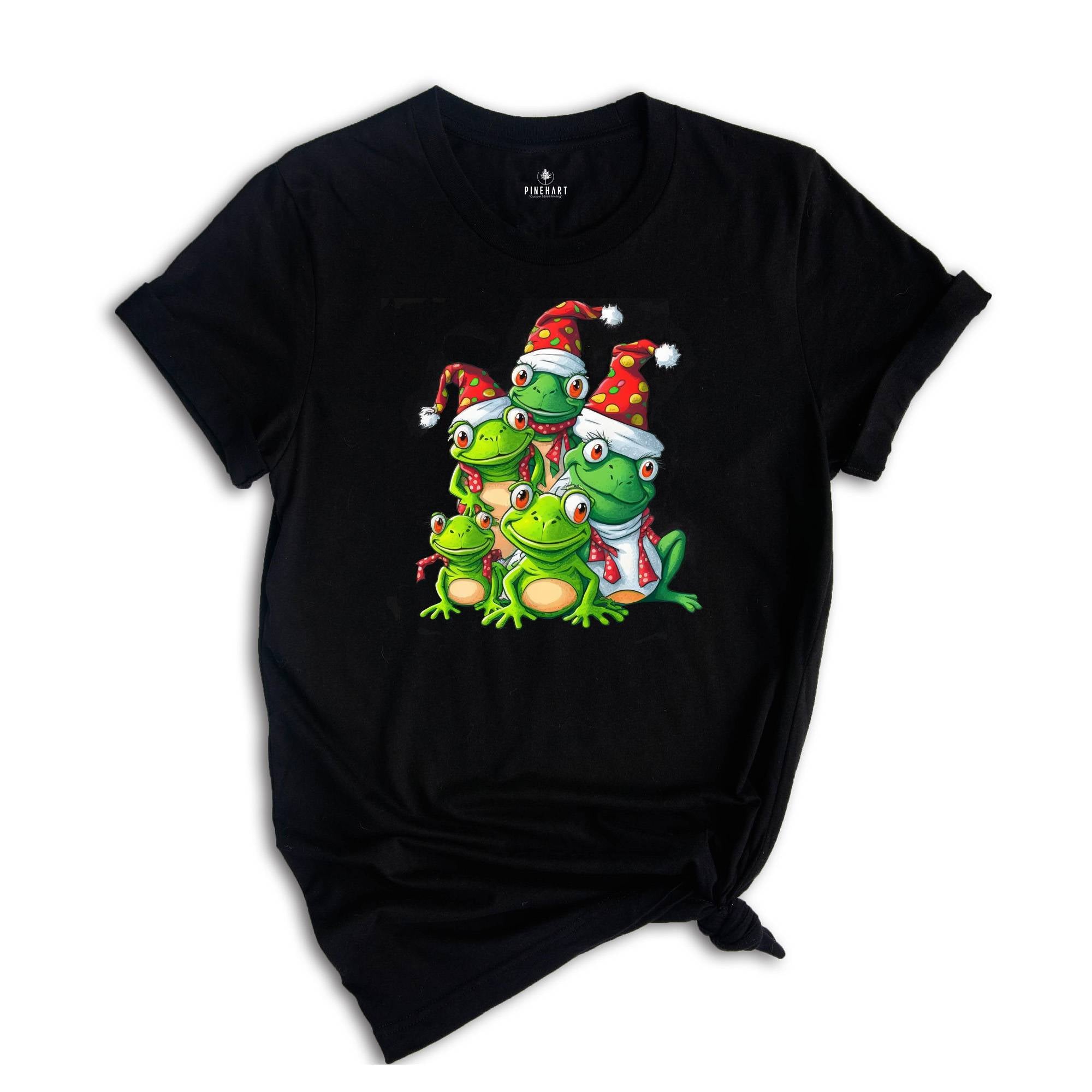 Christmas Frog Tree T-Shirt, Funny Frog Christmas Tee, Christmas Tree Gift, Christmas Spirit Shirt Gift, Christmas Costume