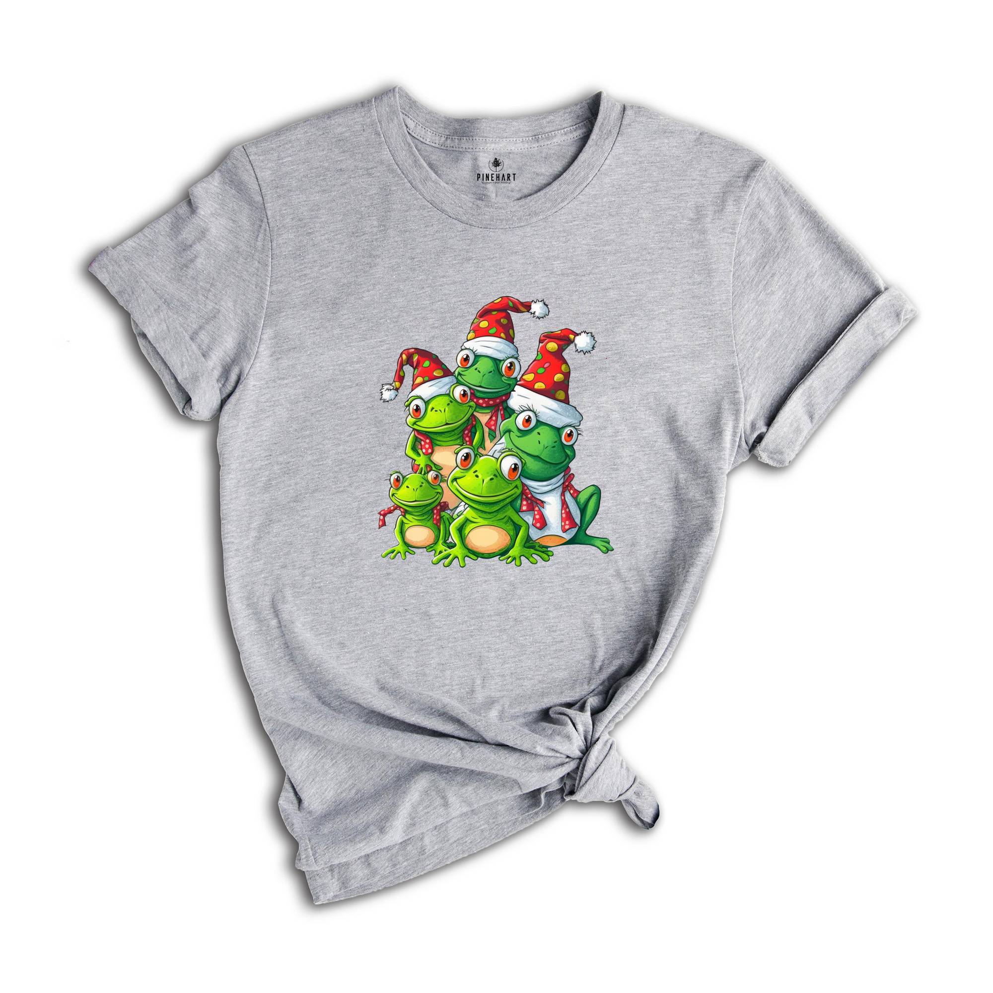 Christmas Frog Tree T-Shirt, Funny Frog Christmas Tee, Christmas Tree Gift, Christmas Spirit Shirt Gift, Christmas Costume