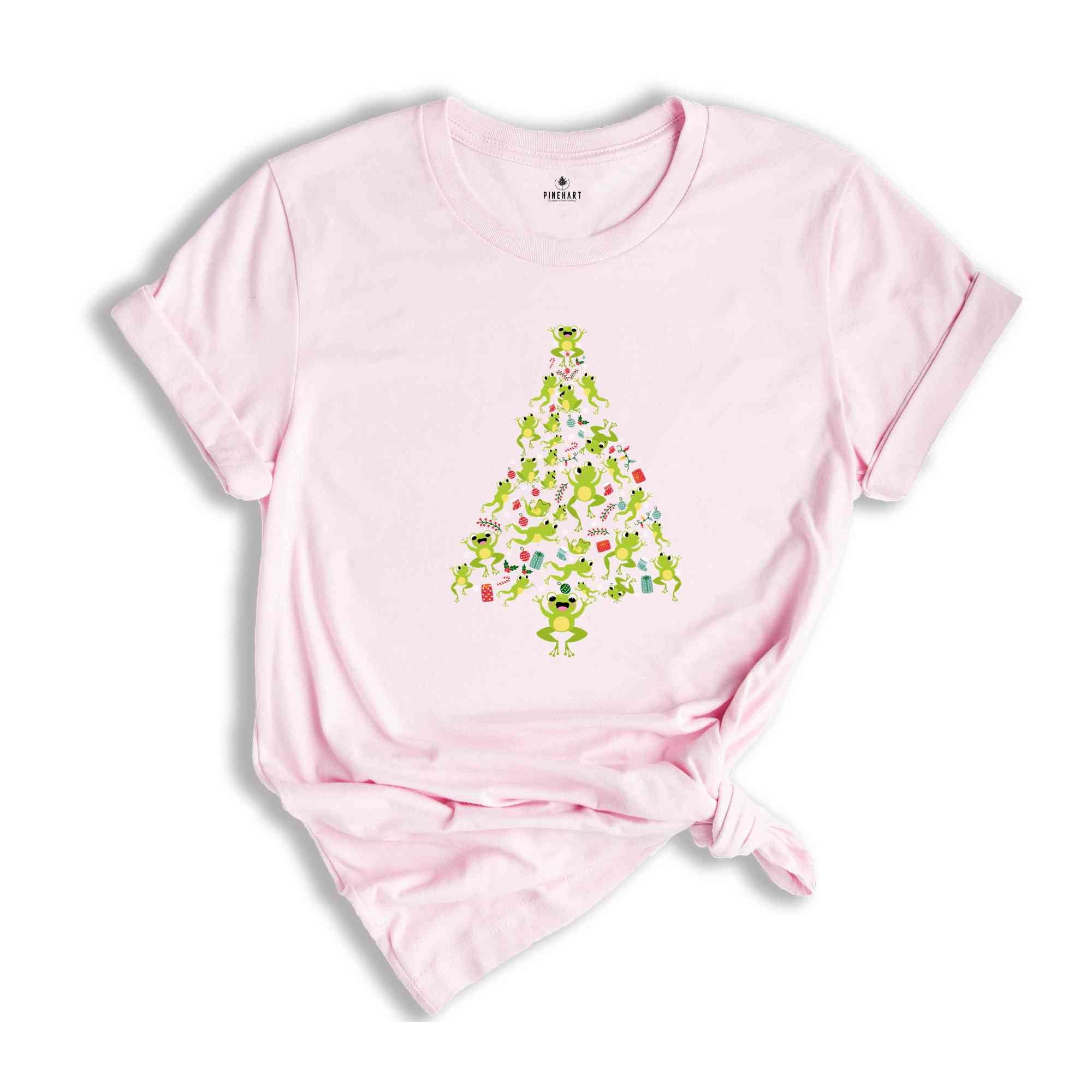 Christmas Frog Tree T-Shirt, Funny Frog Christmas Tee, Christmas Tree Gift, Christmas Spirit Shirt, Christmas Costume