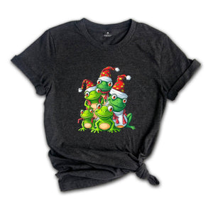 Christmas Frog Tree T-Shirt, Funny Frog Christmas Tee, Christmas Tree Gift, Christmas Spirit Shirt Gift, Christmas Costume