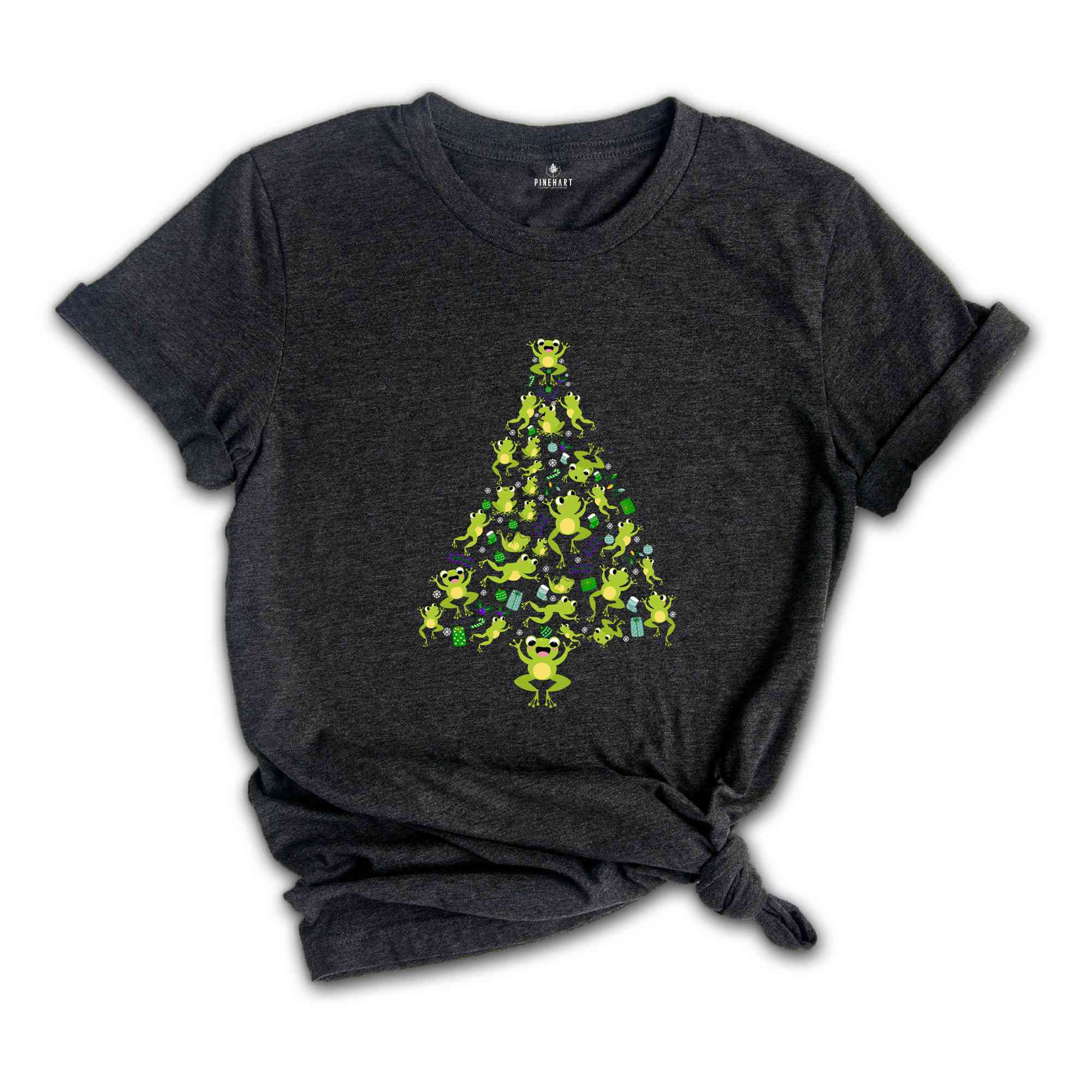 Christmas Frog Tree T-Shirt, Funny Frog Christmas Tee, Christmas Tree Gift, Christmas Spirit Shirt, Christmas Costume