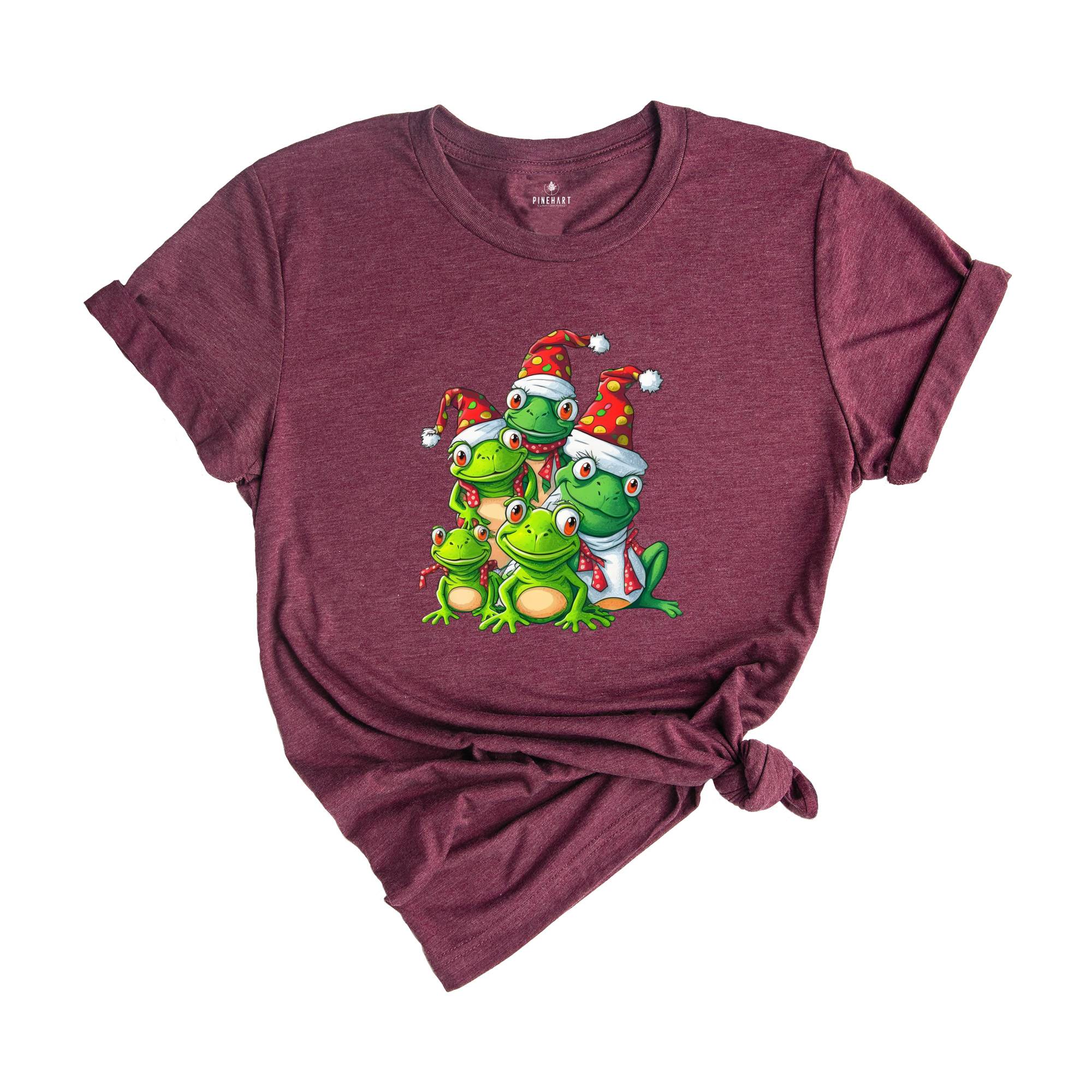 Christmas Frog Tree T-Shirt, Funny Frog Christmas Tee, Christmas Tree Gift, Christmas Spirit Shirt Gift, Christmas Costume
