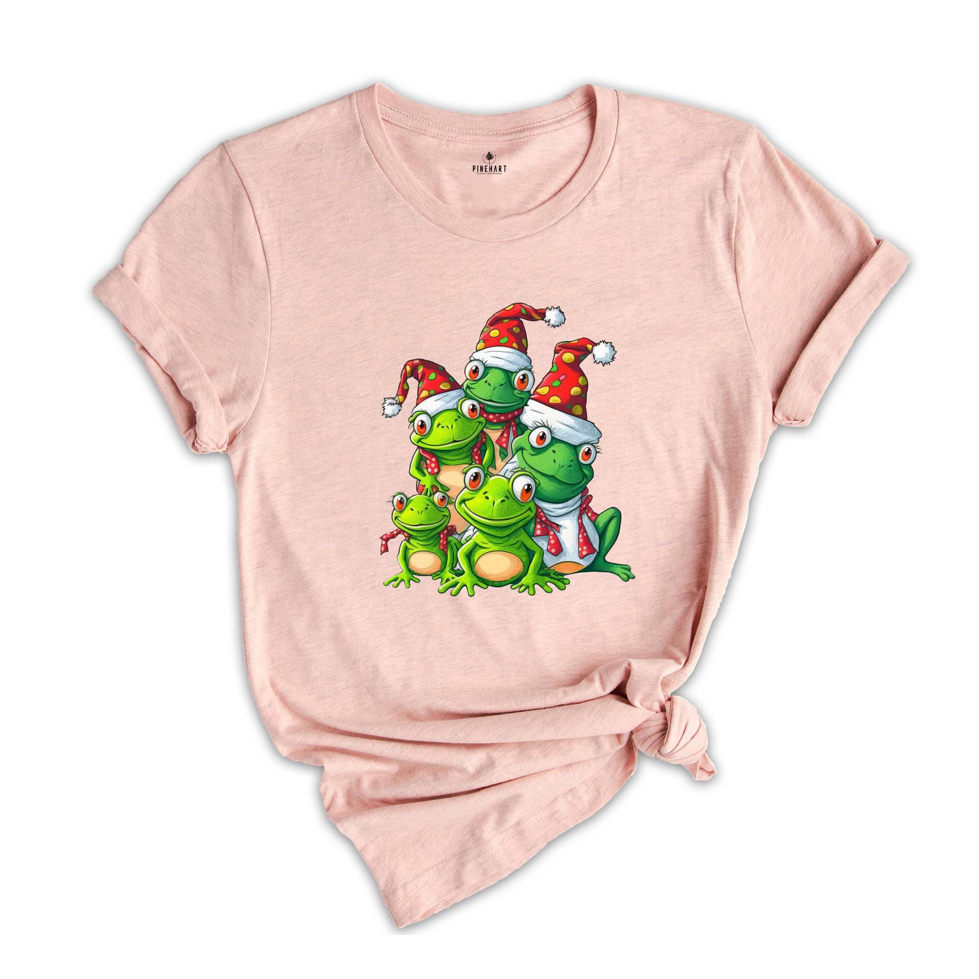 Christmas Frog Tree T-Shirt, Funny Frog Christmas Tee, Christmas Tree Gift, Christmas Spirit Shirt Gift, Christmas Costume