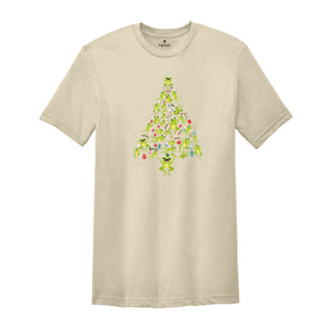 Christmas Frog Tree T-Shirt, Funny Frog Christmas Tee, Christmas Tree Gift, Christmas Spirit Shirt, Christmas Costume