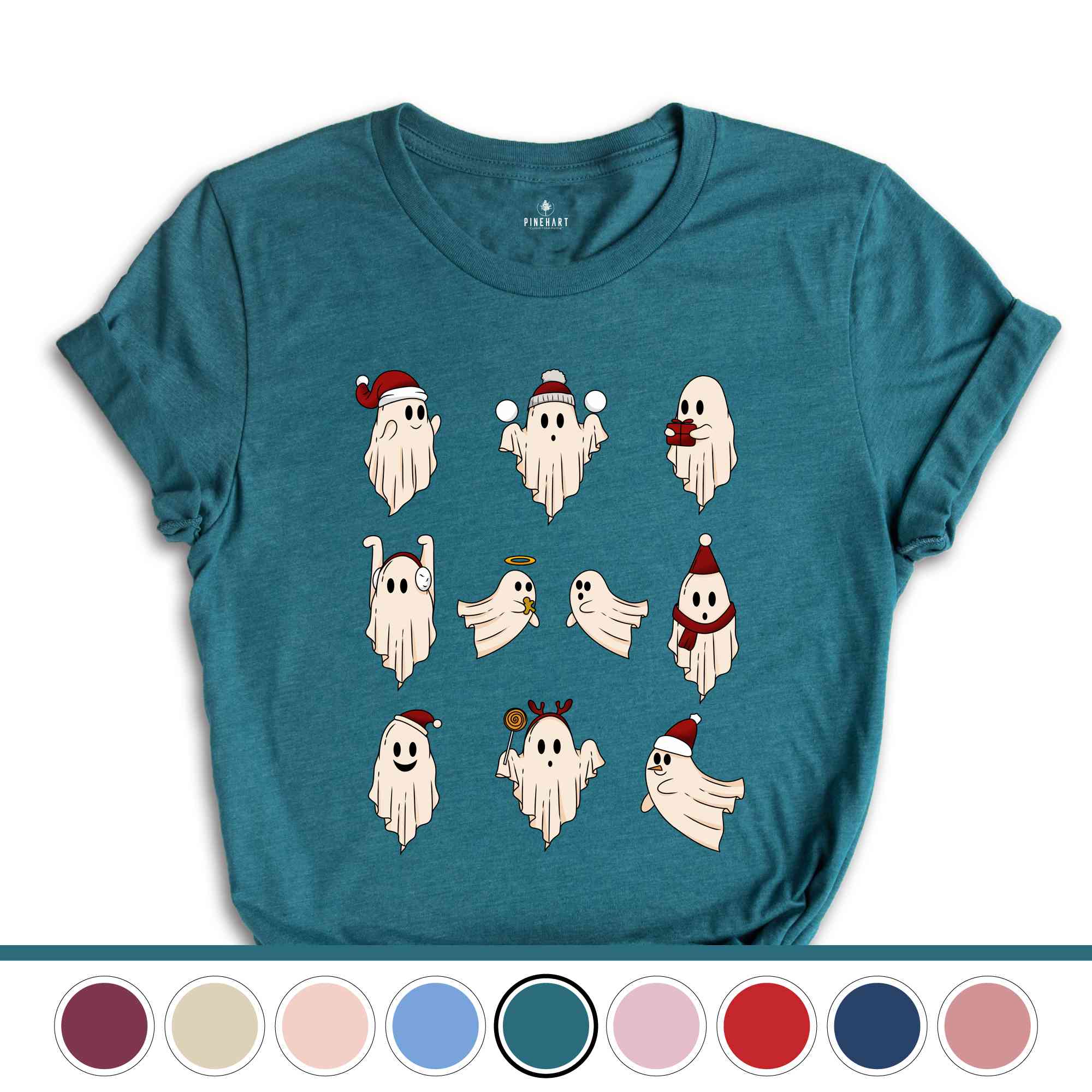 Christmas Ghost Sweatshirt, Spooky Christmas Sweat, Funny Christmas Gifts, Ghosts Sweatshirt, Christmas Party Costume