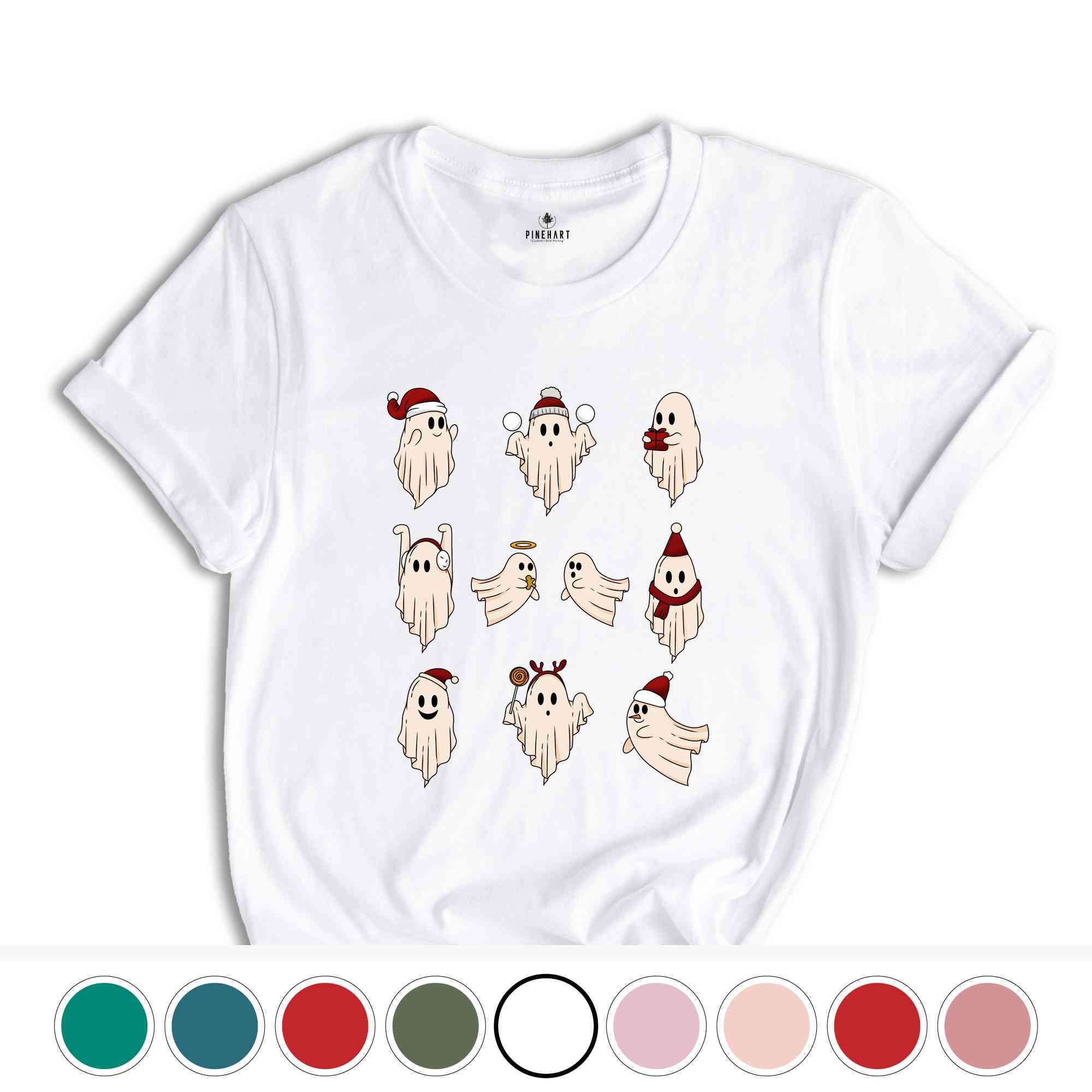 Christmas Ghost Sweatshirt, Spooky Christmas Sweat, Funny Christmas Gifts, Ghosts Sweatshirt, Christmas Party Costume