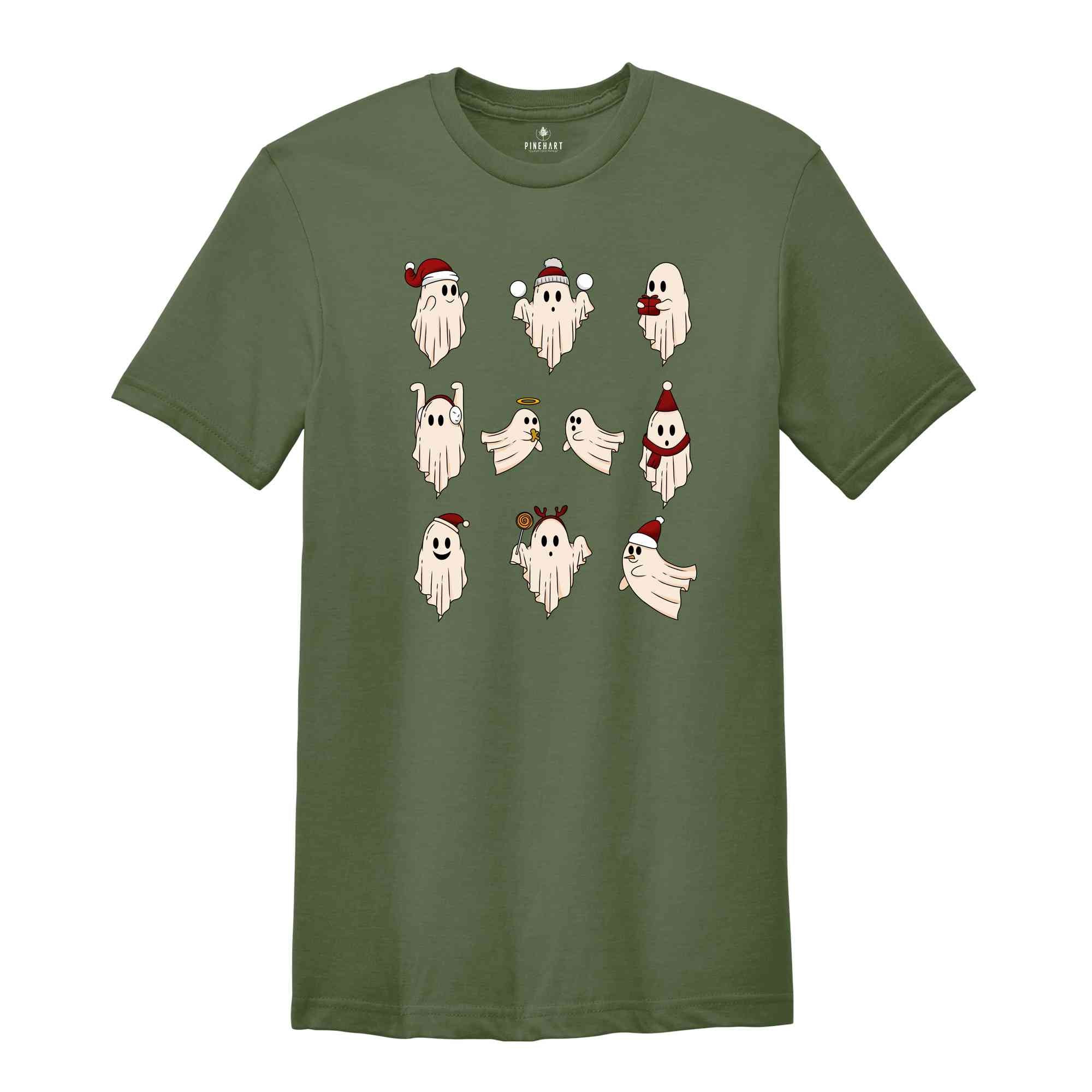 Christmas Ghost Sweatshirt, Spooky Christmas Sweat, Funny Christmas Gifts, Ghosts Sweatshirt, Christmas Party Costume