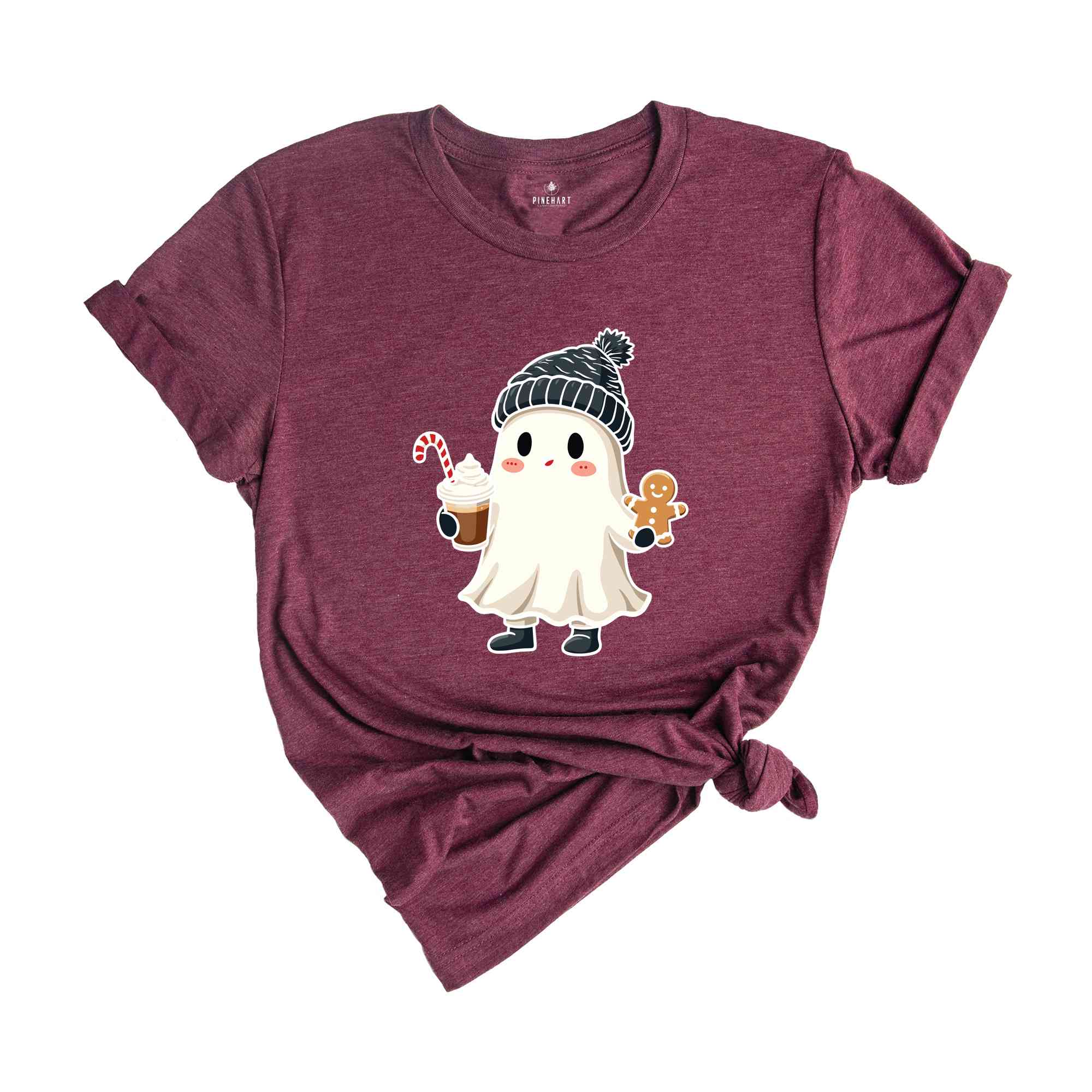 Christmas Ghost With Cookie T-Shirt, Spooky Christmas Shirt, Spooky Christmas Gifts, Holiday Spirit Shirt, Tis The Season Tee