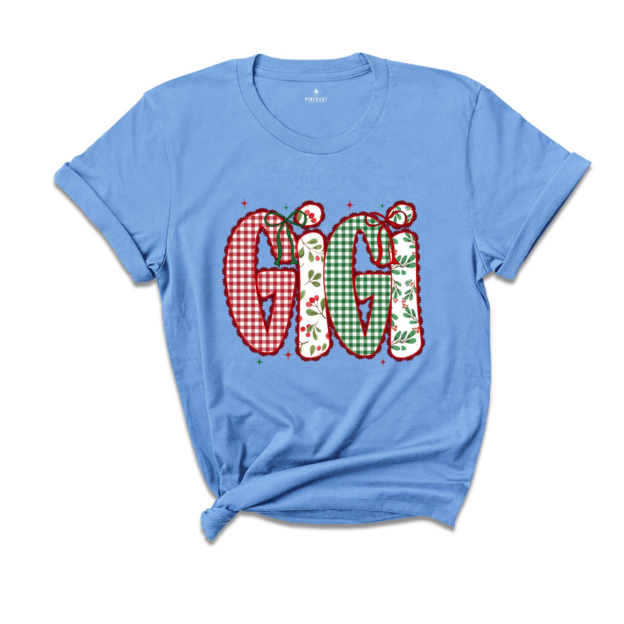 Christmas Gigi Shirt, Gigi Claus Shirts, Christmas Gigi Reveal Gift, Gigi Grammy Shirt, Gigi Tee Shirt, Gigi Announcement