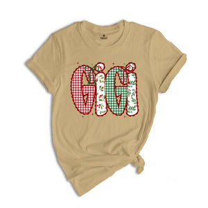 Christmas Gigi Shirt, Gigi Claus Shirts, Christmas Gigi Reveal Gift, Gigi Grammy Shirt, Gigi Tee Shirt, Gigi Announcement