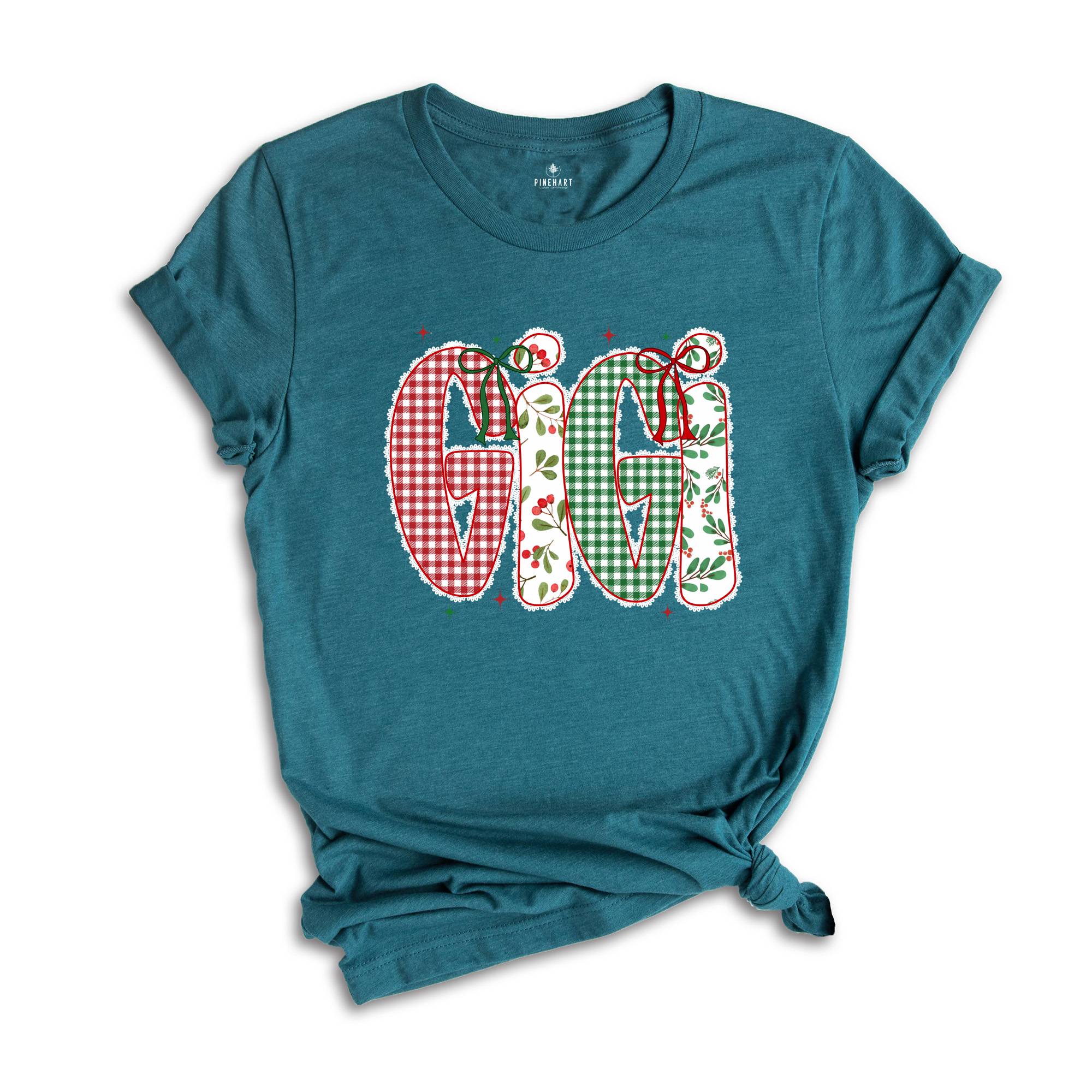 Christmas Gigi Shirt, Gigi Claus Shirts, Christmas Gigi Reveal Gift, Gigi Grammy Shirt, Gigi Tee Shirt, Gigi Announcement