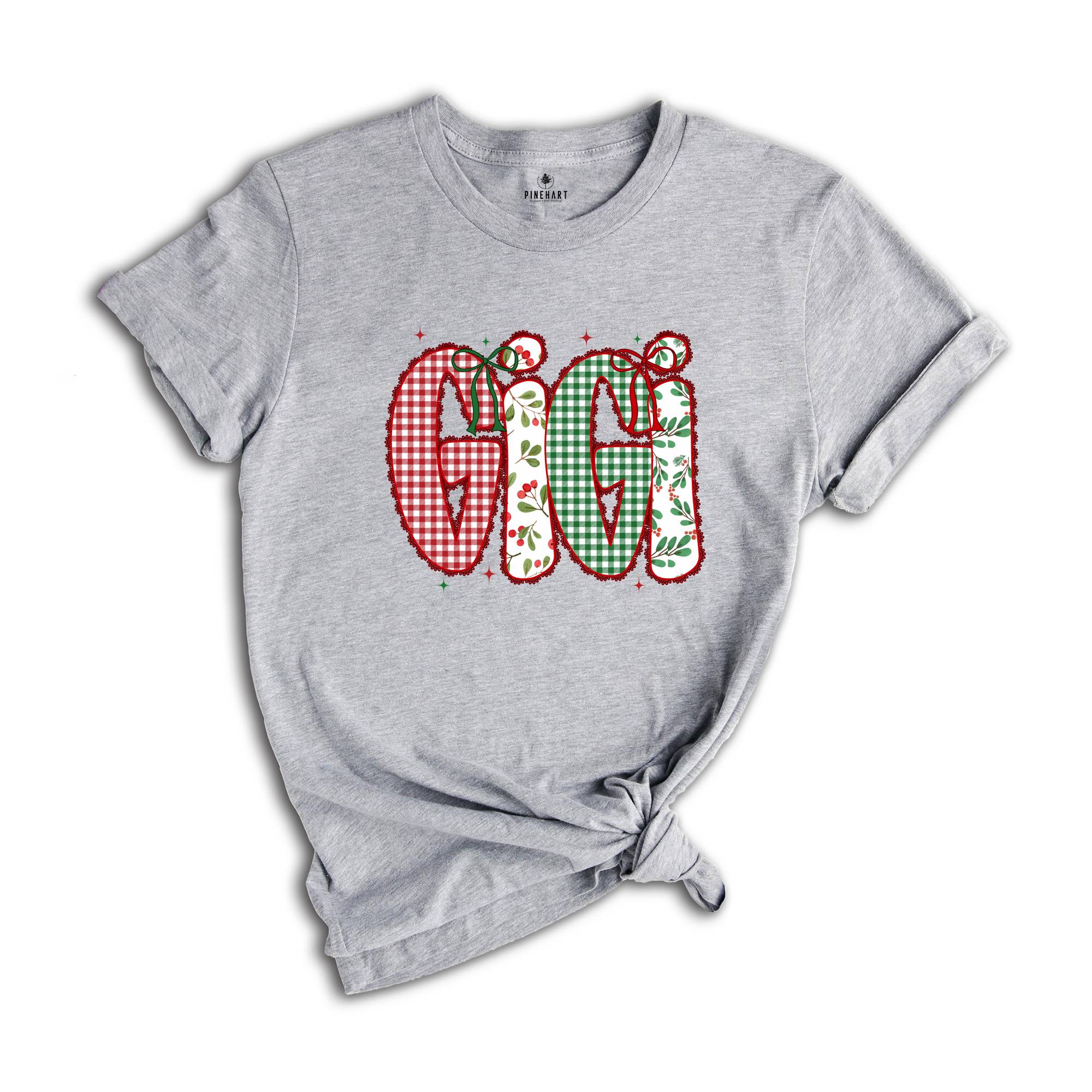 Christmas Gigi Shirt, Gigi Claus Shirts, Christmas Gigi Reveal Gift, Gigi Grammy Shirt, Gigi Tee Shirt, Gigi Announcement