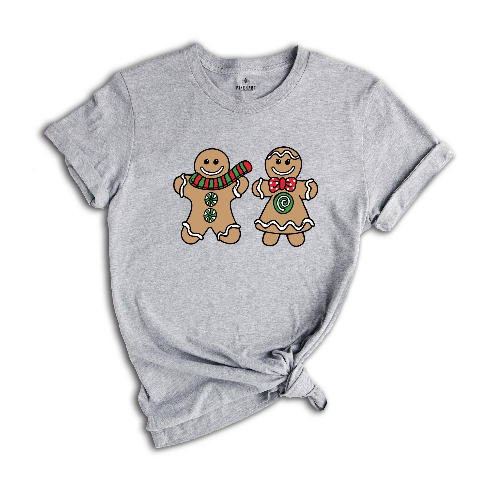 Christmas Gingerbread Cookie Shirt, Cute Christmas T-Shirt, Holiday Apparel, Christmas Baking Shirt, Christmas Party Shirt