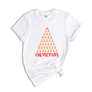 Christmas Gingerbread Cookie Tree Shirt, Christmas Cookies Shirt, Holiday T-Shirt, Cute Christmas Chief Shirt, Cookie Baking Crew Shirt