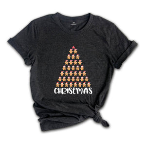 Christmas Gingerbread Cookie Tree Shirt, Christmas Cookies Shirt, Holiday T-Shirt, Cute Christmas Chief Shirt, Cookie Baking Crew Shirt