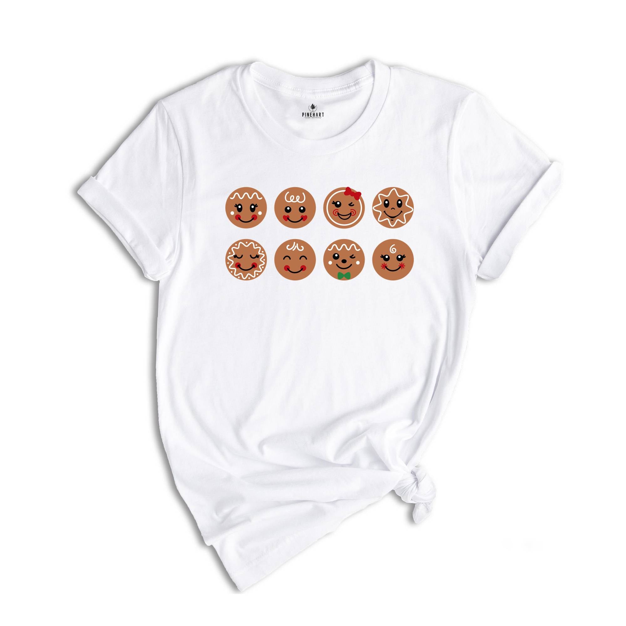 Christmas Gingerbread Face Shirt, Cute Gingerbread Shirt, Christmas Party Tee, Christmas Cookie, Christmas Baker Tee, Christmas Chief
