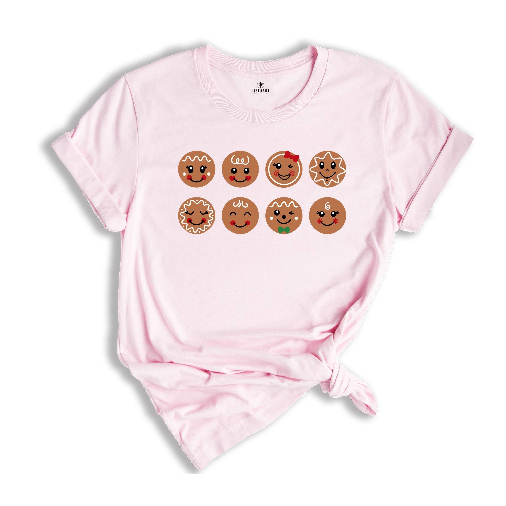 Christmas Gingerbread Face Shirt, Cute Gingerbread Shirt, Christmas Party Tee, Christmas Cookie, Christmas Baker Tee, Christmas Chief