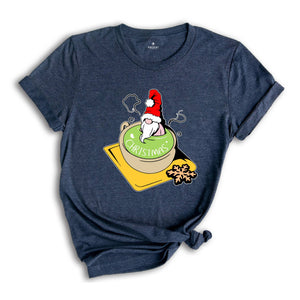 Christmas Gnome in a Tea Cup Shirt, Christmas Food Tee, Christmas Cookie Lover, Xmas Family Gnomes Pajamas, Xmas Outfit