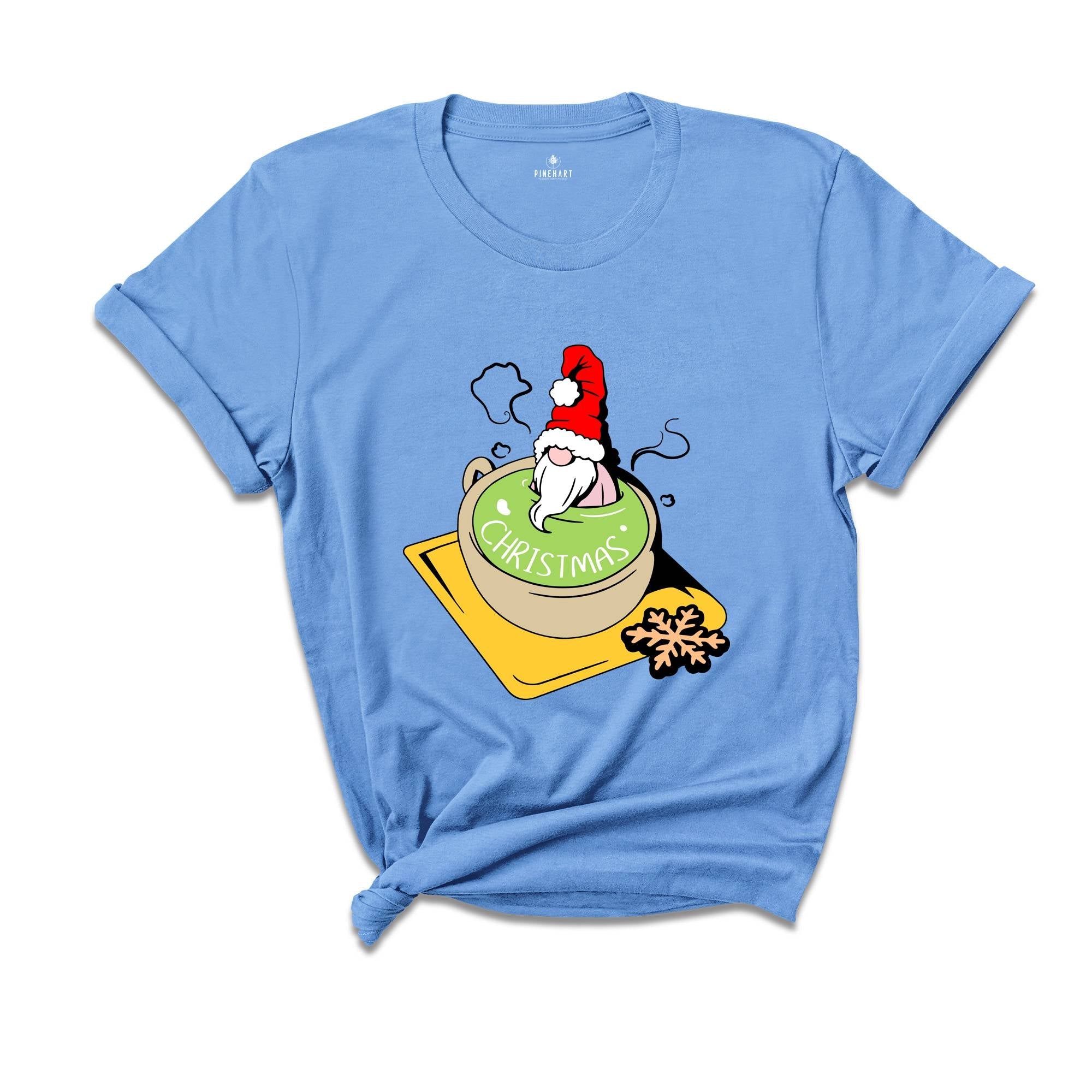 Christmas Gnome in a Tea Cup Shirt, Christmas Food Tee, Christmas Cookie Lover, Xmas Family Gnomes Pajamas, Xmas Outfit
