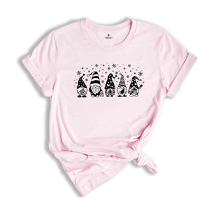 Christmas Gnomes Tee, Gnomes Of Santa T-Shirt, Gnomes With Gifts, Cool Christmas Gifts, Winter Lover Shirt