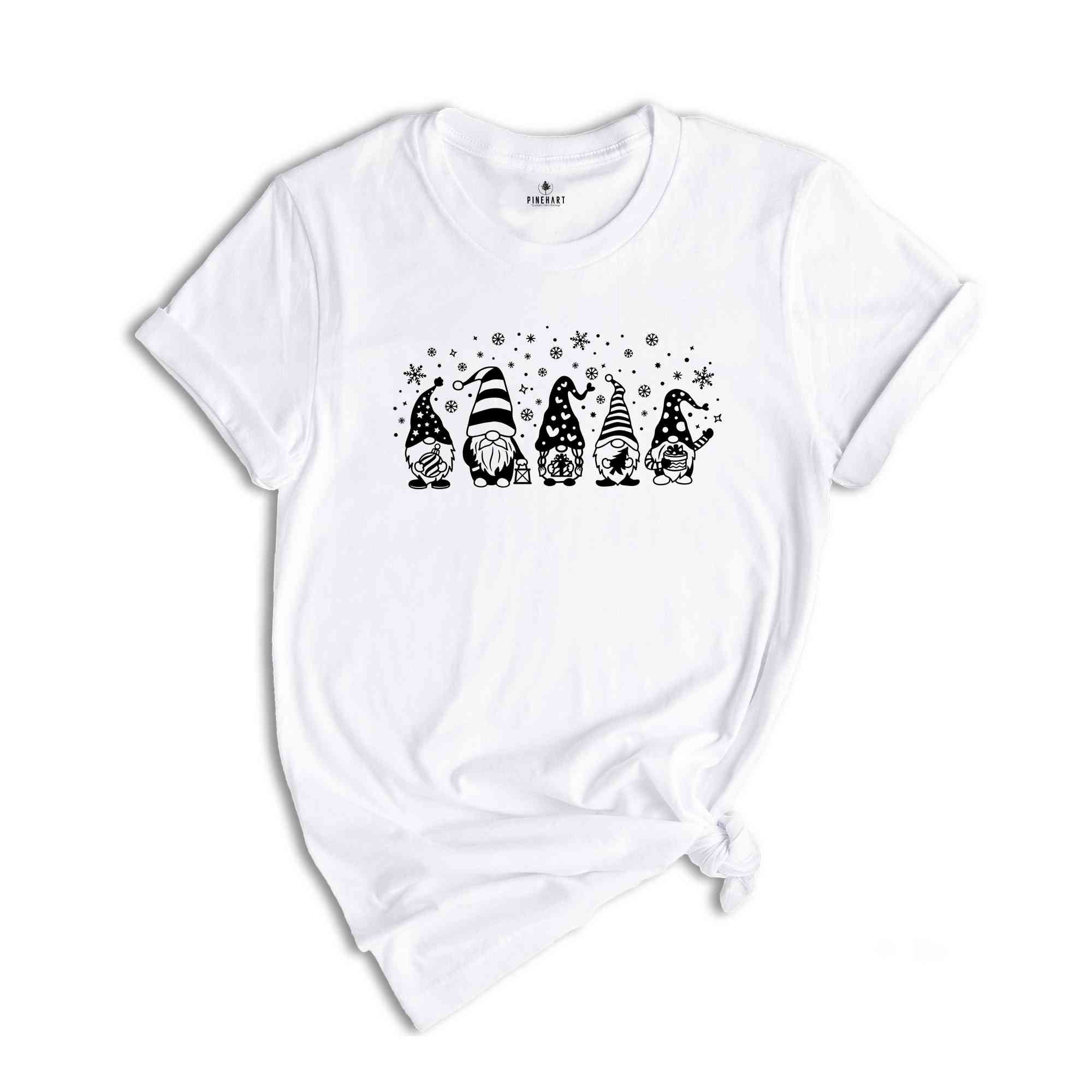 Christmas Gnomes Tee, Gnomes Of Santa T-Shirt, Gnomes With Gifts, Cool Christmas Gifts, Winter Lover Shirt