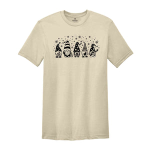 Christmas Gnomes Tee, Gnomes Of Santa T-Shirt, Gnomes With Gifts, Cool Christmas Gifts, Winter Lover Shirt