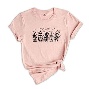 Christmas Gnomes Tee, Gnomes Of Santa T-Shirt, Gnomes With Gifts, Cool Christmas Gifts, Winter Lover Shirt