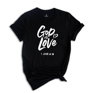Christmas God is Love Shirt, Christmas Christian Shirts, Christmas Religious Shirt, Inspirational Shirt, Christian Shirt, Jesus Shirt