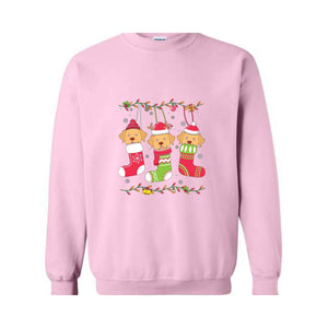 Christmas Golden Retriever Sweatshirt, Christmas Pajama, Dog Sweatshirt, Happy Christmas Dog, Cute Dog Sweatshirt