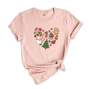 Christmas Heart Shirt, Christmas Doodle Shirt, Christmas Matching Tee, Funny Christmas Gifts, Christmas Vacation