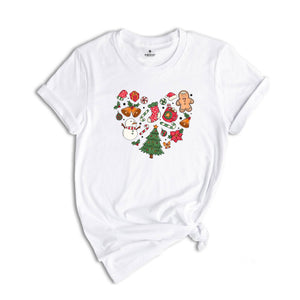 Christmas Heart Shirt, Christmas Doodle Shirt, Christmas Matching Tee, Funny Christmas Gifts, Christmas Vacation
