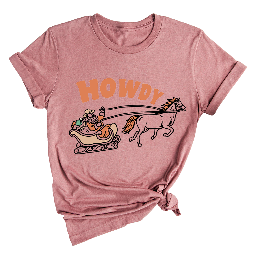 Christmas Howdy Shirt, Western Christmas Shirt, Cowboy Santa Shirt, Country Christmas T-Shirt, Howdy Apparel, Retro Santa Shirt