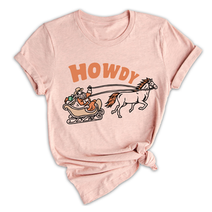 Christmas Howdy Shirt, Western Christmas Shirt, Cowboy Santa Shirt, Country Christmas T-Shirt, Howdy Apparel, Retro Santa Shirt