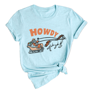 Christmas Howdy Shirt, Western Christmas Shirt, Cowboy Santa Shirt, Country Christmas T-Shirt, Howdy Apparel, Retro Santa Shirt