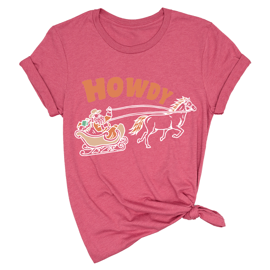 Christmas Howdy Shirt, Western Christmas Shirt, Cowboy Santa Shirt, Country Christmas T-Shirt, Howdy Apparel, Retro Santa Shirt