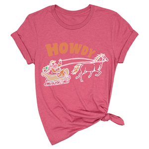 Christmas Howdy Shirt, Western Christmas Shirt, Cowboy Santa Shirt, Country Christmas T-Shirt, Howdy Apparel, Retro Santa Shirt