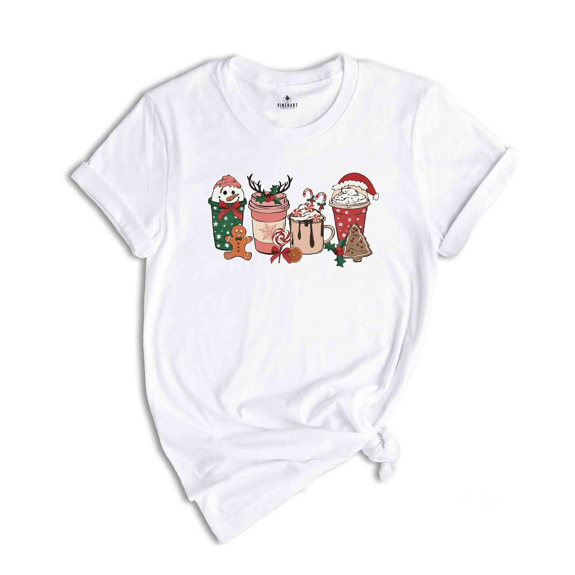 Christmas Latte Shirt, Cute Snowman Shirt, Coffee Lover Shirt, Caffeine Shirt, Xmas Coffee Shirt, Funny Christmas Tee, Christmas Reunion