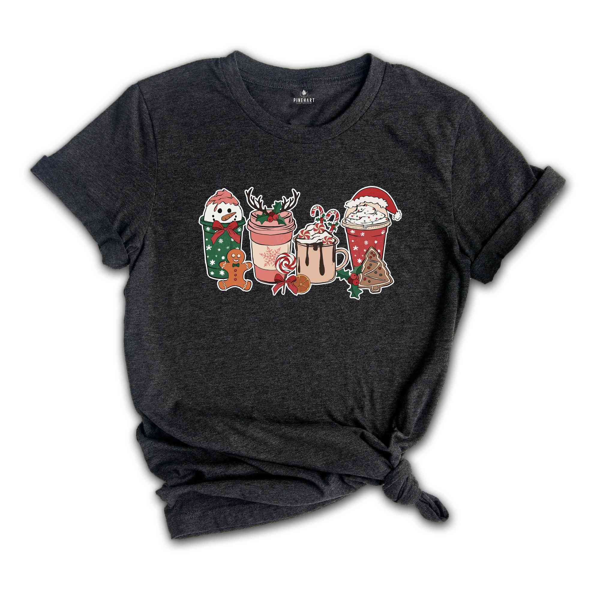 Christmas Latte Shirt, Cute Snowman Shirt, Coffee Lover Shirt, Caffeine Shirt, Xmas Coffee Shirt, Funny Christmas Tee, Christmas Reunion