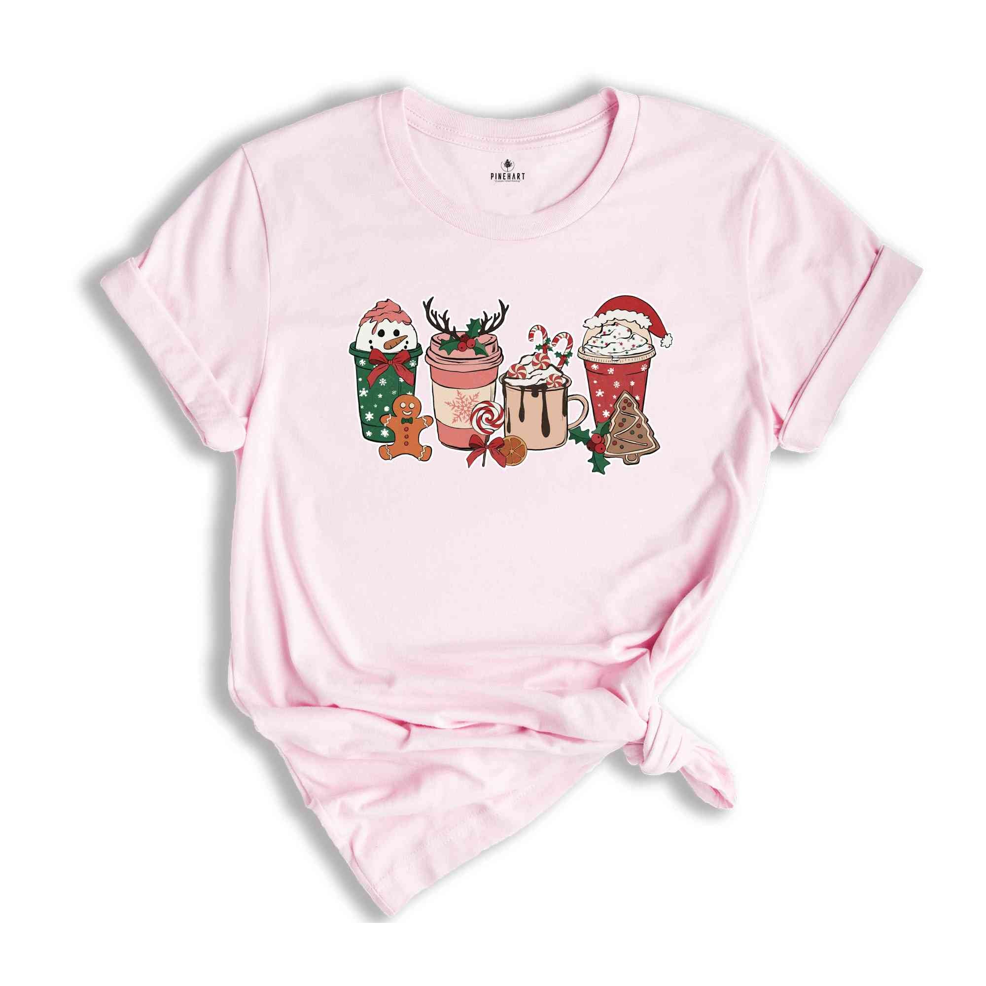 Christmas Latte Shirt, Cute Snowman Shirt, Coffee Lover Shirt, Caffeine Shirt, Xmas Coffee Shirt, Funny Christmas Tee, Christmas Reunion